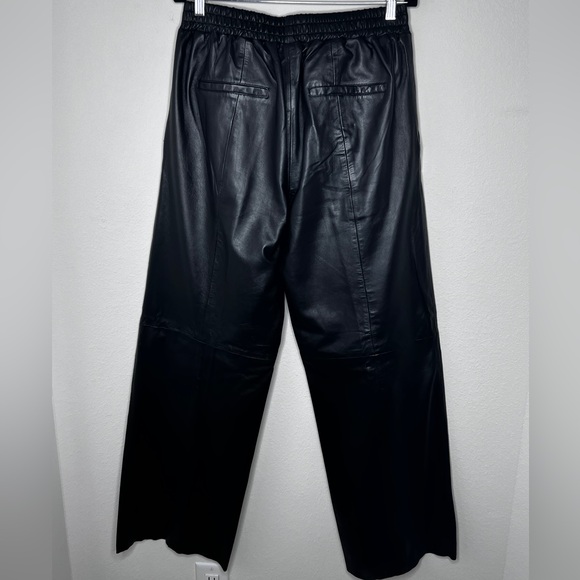 Remain Birger Christensen Leather Wide Leg Pants Sz 8 - Picture 4 of 14